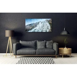 tulup.si Steklena slika Slap narava 100x50 cm 2 obešalnika