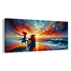 Slika glasba morja - 140x70