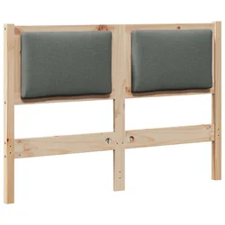 Vidaxl Vzglavje Drugo Rjava 120 cm Trdna borovina