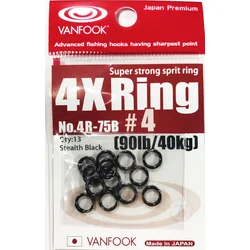 VANFOOK 4R-75B(4X Split Ring) Stealth Black #4