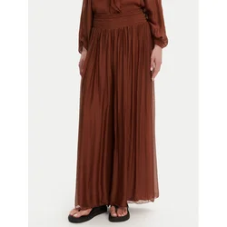 ViCOLO Palazzo hlače TD0021 Rjava Regular Fit