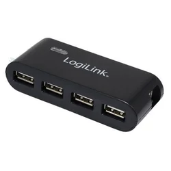 LogiLink USB 2.0 HUB, 4-Port, crni sa napajanjem