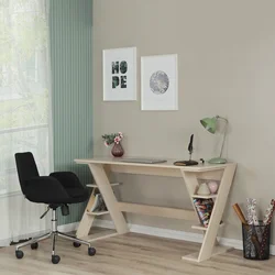 Hanah Home Radni sto Lungo, 140x73x60 cm, Svetla hrast