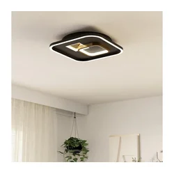 Eglo 901245 - LED plafonska svetiljka TIRIOLO LED/16,2W/230V+LED/9,2W crna/zlatna