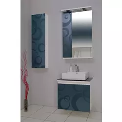 Toaletni ormarić sa umivaonikom Valnut 60 Silver – Pino art