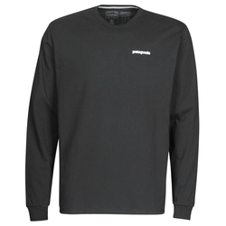 Patagonia Majice z dolgimi rokavi Ms L/S P-6 Logo Responsibili-Tee Črna