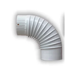 Dimno koleno fi 150mm belo emajlirano Žemini