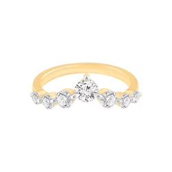 ETHISHER DIAMANTEN Prstan Ring aus 375 Gelbgold mit Lab Grown Diamant zlata
