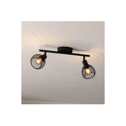 Eglo 901039 - Spot svetiljka SONNINO 2xE14/40W/230V, crna
