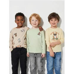 Sinsay - Pamuk majice sa printom 3 pack - krem