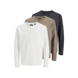 JACK & JONES Majica JPRBLUAARON bež / mornarska / bela