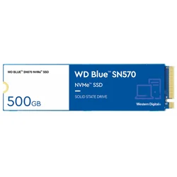 SSD Western Digital 500GB M.2 NVMe Gen3 WDS500G3B0C SN570 Blue
