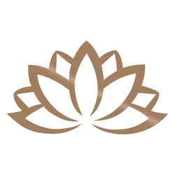 Wallxpert Zidna dekoracija Lotus Flower 2 Copper, 60x35cm