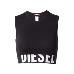 DIESEL Top ADA-D-POP črna/bela