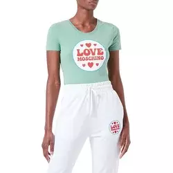 Love Moschino Ženska majica kratkih rukava W4H1920E1951-R07, Zelena