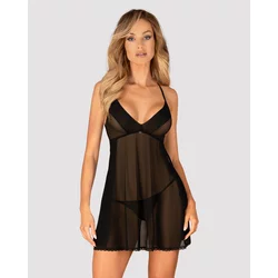 Negliže i tange Latinesa crni - XL/2XL