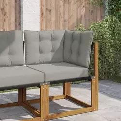 Jastuk za vanjsku sofU 3 pcs Sivi Poliester