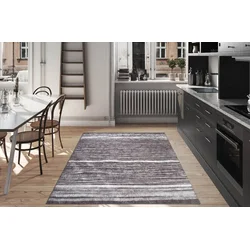 Conceptum Hypnose Tepih Ada Gönül -AL 395, 140x190 cm, Antracit-beli