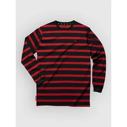 Loose Riders Austin Black Long Sleeve Tech Tee red