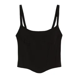 Bershka Top  črna