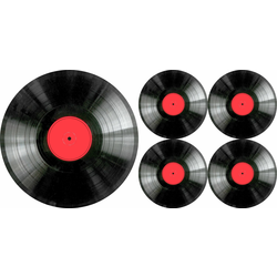 Bertoni Home Unisexs 1+4 Round Table Pads Set Vinyl