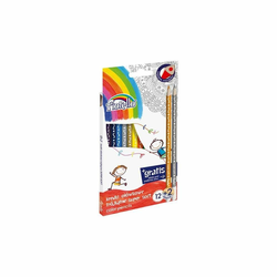 Fiorello Škola Drvene Bojice Trouglaste Super Soft 12 Boja + 2 Gratis - 601