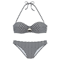 JETTE Bikini  črna / bela