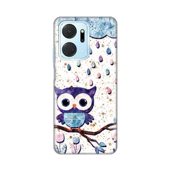 Silikonska maska za Honor X7a Owl Print Skin šarena