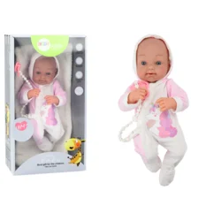 slomart LEAN TOYS punčka 'Bobas' z medvedkom, unicorn bodyjem in odejo