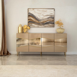 HANAH HOME Komoda Nice Bronze Gold