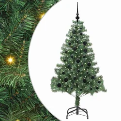 Božićno drvce s 150 LED svjetlima s stalakom Zelena 150 cm PVC