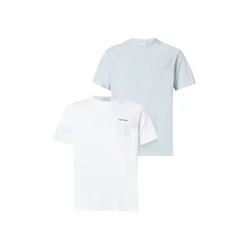 Calvin Klein Majica svetlo modra / bela