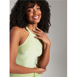 Sinsay - Crop top - svetlo zelena