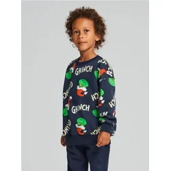 Sinsay - Dukserica crewneck Grinch - mornarsko