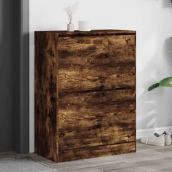 Ormarić za cipele s 2 ladice boja hrasta 80x42x108 cm