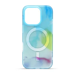 Futrola Mikalen Magsafe Glow za Iphone 16 Pro DZ2, Svetloplava