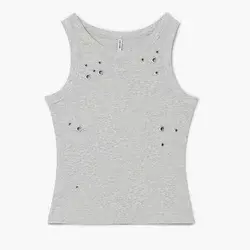 Cropp - Majica s aplikacija - light grey