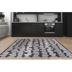 Conceptum Hypnose Tepih Ada Gönül -AL 371, 210x310 cm, Antracit-beli