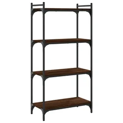 Regal za knjige 4 razine smeđa boja hrasta 60x30x120 cm drveni