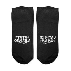 Muške čarape Tata odmara, idi pitaj mamu cs3568w, Crne