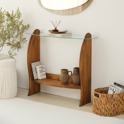 HANAH HOME Polica Surf Chesnut Transparent