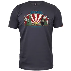 011Shop Muška majica kratkih rukava Ostajte ovde!, Tamnosiva