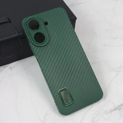Torbica Carbon Stripe za Xiaomi Redmi 13C zelena