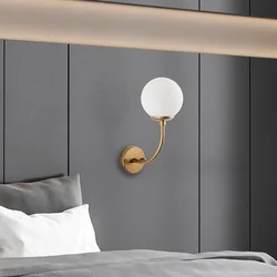Opviq Zidna lampa Sferis-15030, 15x26x35cm, IP20, Zlatno-bela boje
