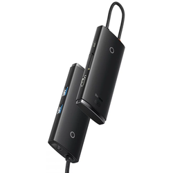 Baseus Priključna stanica Lite Series 6-Port Type-C HUB/Type-C to HDMI+USBx2+PD+SD/TF ( WKQX050101 )