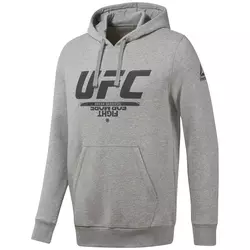 Reebok UFC FG PULLOVER HOO, muški duks za fitnes, siva