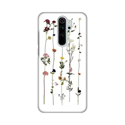 Silikonska maska za Xiaomi Redmi Note 8 Pro Flower Print Skin bela