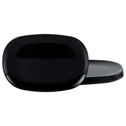 Creatable Set Krožnikov Za Hamburgerje Italien Party Black, 6-Delni