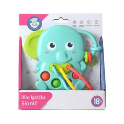 BBO Edukativna igračka za bebe sa aktivnostima Slon Lala Le 18m