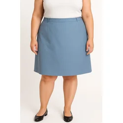 Plus size elegantno krilo, modro